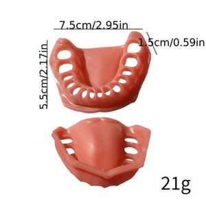 Modelo de encías blandas desmontable (superior e inferior) para práctica de preparación dental y retracción gingival, educación oral - Product Image 4