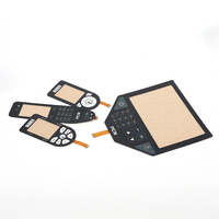 Interrupteur à membrane tactile personnalisé à performance stable, impression en soie, polydôme, pour les compteurs de mesure industriels
