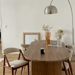 <span class=keywords><strong>Tavolo</strong></span> da Pranzo in Legno Moderno e Semplice Stile Nordico per 4-<span class=keywords><strong>6</strong></span> Persone, Arredamento per Casa, <span class=keywords><strong>Cucina</strong></span> e Ristorante - Product Image 6
