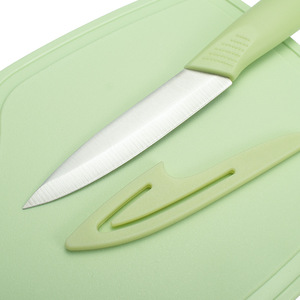 Ensemble de couteaux de cuisine en acier inoxydable 3 pièces avec planche à découper, lame polie à bord droit 3,9 pouces, origine Yangjiang, pour la cuisine et l'extérieur - Product Image 1