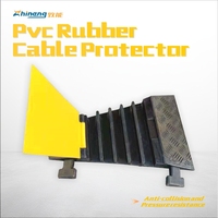 Reductores de velocidad de PVC/goma de alta resistencia con clasificación de 15-25 mph para protección de cables/mangueras/tuberías en entradas de vehículos y uso exterior