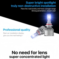 LEISHEN Ampoule de phare LED haute puissance H4 H7 H11 9005 120W High Lumens Car Led Lights For Vw kia