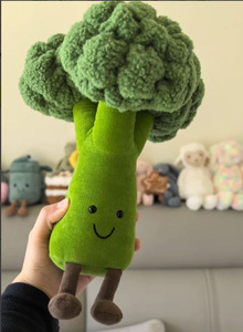 Nouvelle série de légumes : Adorables petits brocolis en peluche pour les <span class=keywords><strong>bros</strong></span>, jouet en éponge rembourré pour enfants, cadeau d'anniversaire - Product Image 6
