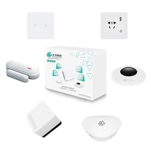 Domotica ชุด Teejoin Wifi Tuya Smart Zigbee Smart Home Automation ชุดควบคุมเสียงด้วย Google Alexa