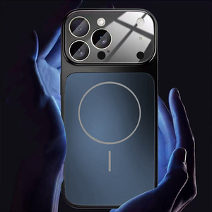 Funda de Vidrio <span class=keywords><strong>Mate</strong></span> para iPhone 17 Pro Max, Carga Inalámbrica, Cubierta Magnética Rígida para iPhone 15, Compatible con iPhone 17 - Product Image 4