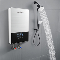 Pemanas Air Panas Cepat Tanpa Tangki Tuya App 2024 Kontrol Wifi 220V Berbahan Aluminium Cor untuk Wastafel