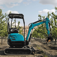 Excavator Mini Diesel 1.8 Ton Laris Manis, Murah dari Cina, Alat Penggali Kebun Kecil