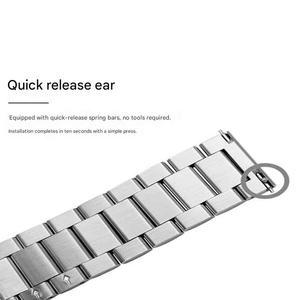 Correa de Reloj Upro de 14mm 18mm 20mm 22mm con Tres Eslabones, Venta al por Mayor, Logotipo Personalizado, Acero Inoxidable, Cierre Plegable a Presión - Product Image 4