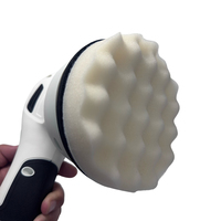 Éponge en mousse ondulée douce, tampon en mousse gaufré pour le polissage, le lustrage et le cirage, polisseuse de voiture