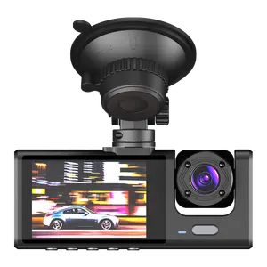 C309汽车仪表板凸轮汽车3镜头摄像机运动检测仪表板摄像机IPS 1080P视频汽车DVR录制