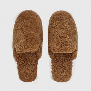 Sang Trọng Da <span class=keywords><strong>C</strong></span>ừu Mùa Thu Mềm Fluffy Trắng Ấm <span class=keywords><strong>C</strong></span>úng Chính Hãng Da <span class=keywords><strong>C</strong></span>ừu Shearling Mules Fur Slide Cho Phụ Nữ - Product Image 1