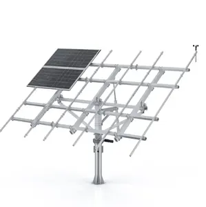 Ground mounting components slew drive solar panel mounting brackets single post solar tracking system