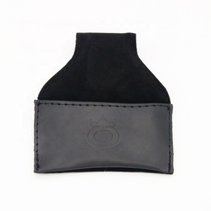Porte-<span class=keywords><strong>craie</strong></span> de billard/snooker en cuir noir/marron de qualité supérieure - Product Image 6