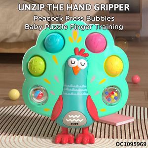 Cubo de Actividades para Bebés, Juguete Educativo Temprano con Botones, Sonidos de Mamá y Bebé, Juguetes Suaves para Entrenamiento de Dedos - Product Image 2