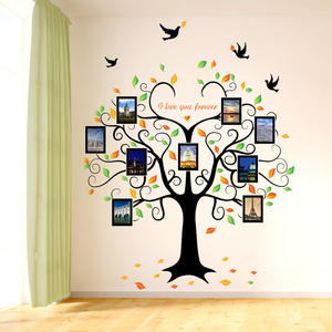 2024 <span class=keywords><strong>grand</strong></span> arbre généalogique sticker mural décor amovible cadre Photo arbre photo <span class=keywords><strong>Stickers</strong></span> muraux pour salon mur vinyle décalcomanie - Product Image 6