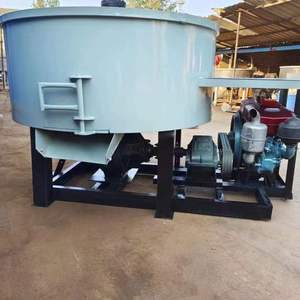 Mesin Diesel pengaduk beton bergerak portabel kecil panci semen Mixer beton Batching blok tanaman mesin pembuat - Product Image 2