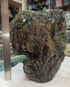 Hot Sale Wholesale High Quality Natural Gemstone Carving Crafts Labradorite <b>Buddha</b> Statues <b>Ornaments</b> for Art Collect LSY - Product Image 2