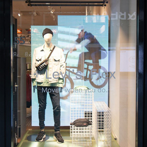 Pushunled thương mại màn hình lớn p3.91 3D quảng cáo hiển thị độ phân giải cao trong suốt LED bảng điều chỉnh cho sxxy SDK Áp phích kỹ thuật số - Product Image 4