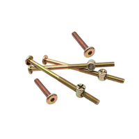 Kit de boulons et écrous cylindriques en acier au carbone sur mesure M6 M8, vis de connexion pour lits, berceaux, chaises, tables
