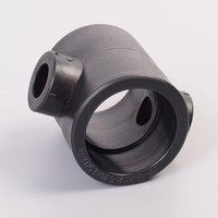 Raccord croisé en PEHD 4 voies réducteur, connecteur de tuyau en plastique PE pour soudure bout à bout SDR11 DN50-DN315