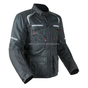 4 Season Custom Motorcycle Riding Jacket Waterproof Leather With Removable Cotton Liner