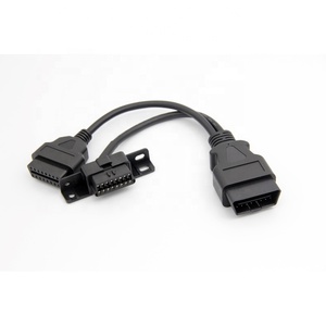OBD2 J1962 عالمي OBDII 2-Splitter Y كابل PVC معزول مع موصل نحاسي لتطبيقات الماكينة - Product Image 3