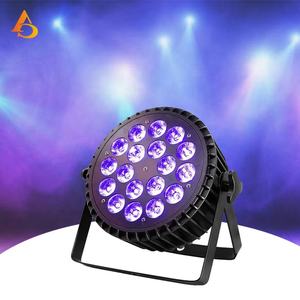 AICPOSE - Foco LED Par Can RGBWA UV de Alta Calidad, 18 W, 18 Piezas, para Escenario - Product Image 1