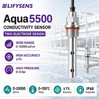 Électrode de conductivité haute température Aqua5500 de 0 à 100°C pour la mesure de l'eau en circulation