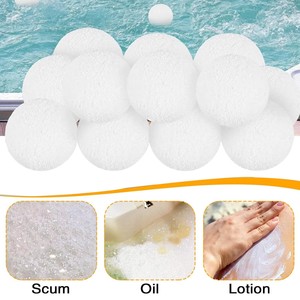 Boule <span class=keywords><strong>d</strong></span>'éponge lavable absorbant l'huile et éliminant la saleté pour piscines - Product Image 3