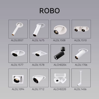 Spot COB carré anti-éblouissement 15W/10W à tête unique, orientable, à montage en surface, pour couloirs d'hôtel et chambres d'hôtes