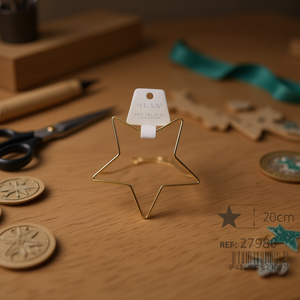 Anello Metallico a Forma di Stella Ilan 20cm per Distintivi - Product Image 2