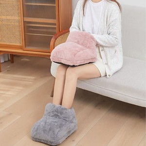Yier <b>High</b>-<b>top</b> Plush Electric Warming Shoes USB-Chargeable Dormitory <b>Bed</b> Sleeping Hot Water Bag Set - Product Image 2