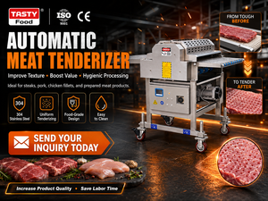 Machine de découpe de poitrine de poulet en acier inoxydable SUS 304 grande capacité avec protection de sécurité et fonctionnement stable pour la transformation de la viande - Product Image 3