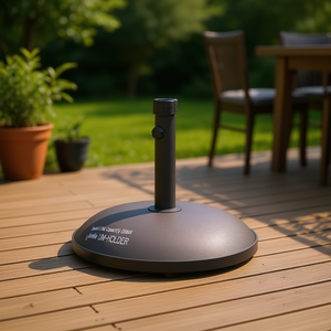 Base de parasol rond UM-HOLDER, 66 lb, en fonte, durable, pour usage extérieur - Product Image 2