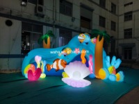 Fruits gonflables pour la publicité extérieure, ballon géant gonflable en forme de pastèque pour la décoration