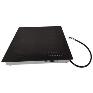 Table de cuisson électrique en céramique à quatre foyers, boîtier métallique, plaque chauffante encastrable 6400W - Product Image 4