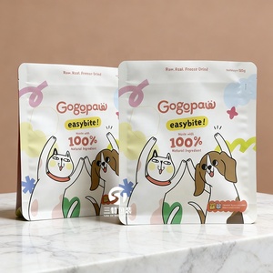 Sacs d'emballage pour aliments pour animaux de compagnie du Canada, pochettes à soufflet laminées en aluminium 100g 250g 500g 1kg 2kg avec fermeture éclair refermable pour aliments pour chats et chiens - Product Image 6