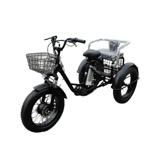 Triciclo Elettrico Fuoristrada CC4 350W con Sedile Posteriore, Pneumatici Larghi, <span class=keywords><strong>Bici</strong></span> a <span class=keywords><strong>3</strong></span> Ruote per Passeggeri e Carico Alimentata da Batteria al Litio - Product Image 4