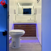 Unité de toilette de luxe mobile Salle de douche Remorque Toilette portable Remorque de toilette Remorque de salle de bain portable de luxe