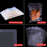 Sacs d'Emballage en Plastique Scellables Haute Température de Qualité Alimentaire Usine Chinoise, Scelleuse Claire de Sacs Sous Vide Retort pour Stockage Alimentaire