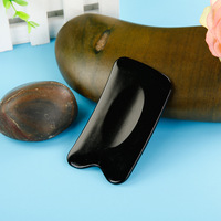 Planche Gua Sha en corne de buffle noire naturelle pour massage corporel anti-arthritique et outil de beauté sain, classe I