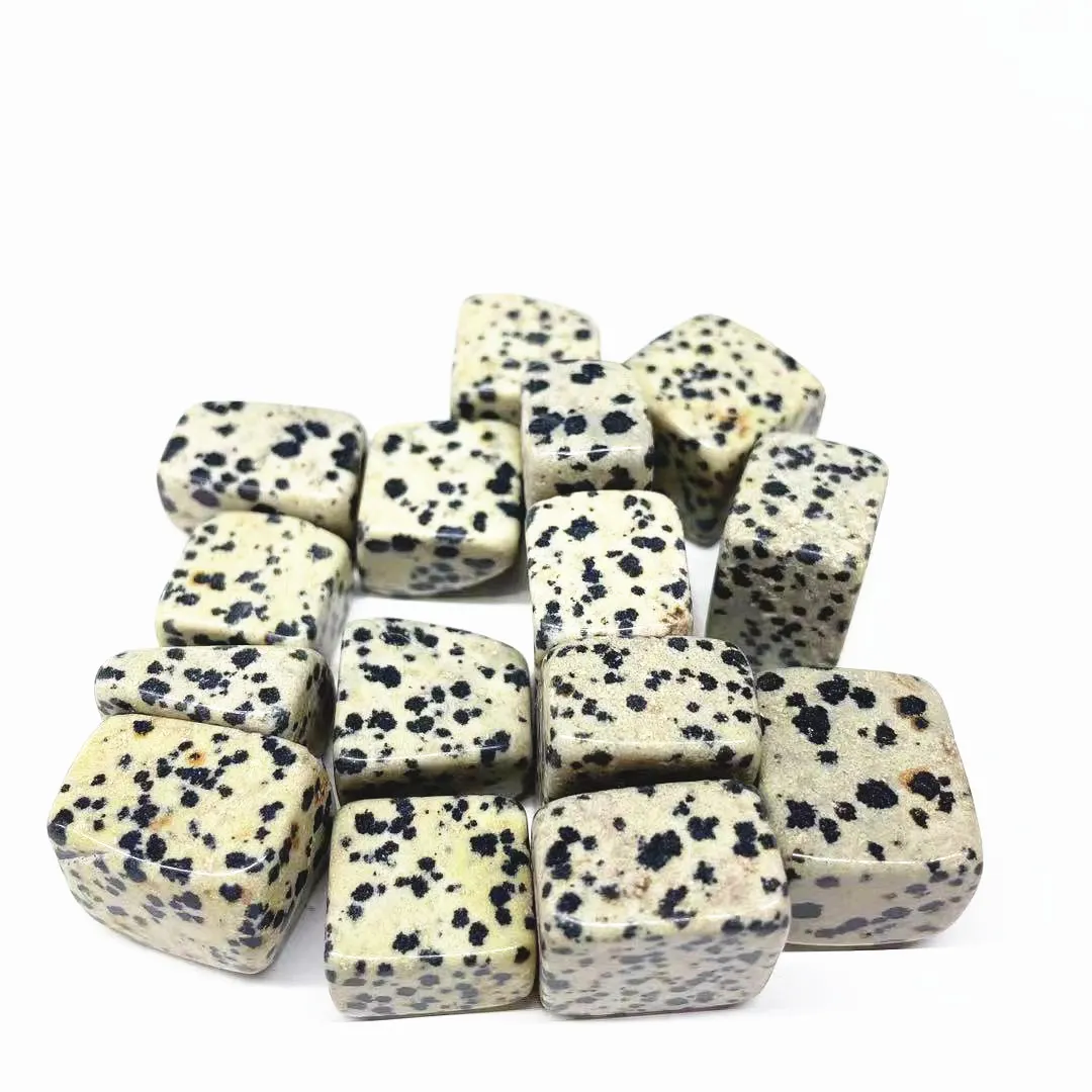 Pietre lucidate a cristallo di grano di leopardo con macchie naturali all'ingrosso