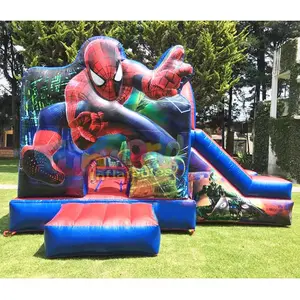 Indoor kommerziellen türsteher und trampolin spiderman hüpfburg aufblasbare jumper kinder hüpfburg spinne mann bounce haus