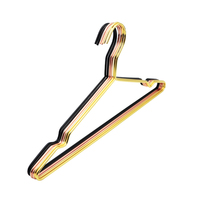Cintre en métal brillant de style nordique, en fer forgé, pour vêtements adultes, or, noir, or rose, usage unique, moderne, pour cuisine, vente en gros fabricant