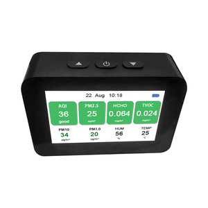 Medidor de Humedad y Temperatura Interior Negro, Detector de Calidad del Aire, Analizador de Gases, Polvo, Formaldehído y Partículas PM2.5 con Alarma - Product Image 2