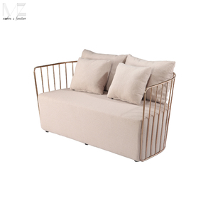 Barato <span class=keywords><strong>velo</strong></span> de novia oro rosa de 2 plazas salón sofá muebles - Product Image 3