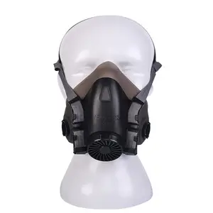 Produsen Secara Langsung Menjual <span class=keywords><strong>Respirator</strong></span> Masker Separuh Wajah Silikon High End Yang Dapat Digunakan Kembali - Product Image 1