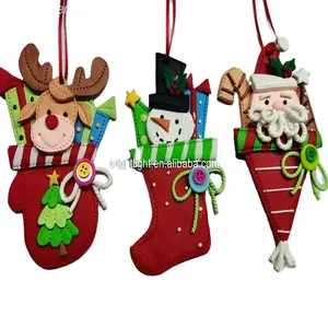 Santa/ Snowman/ Reindeer polymer clay gingerbread christmas Decoration