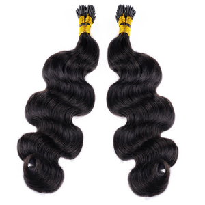 Cheveux vierges brésiliens Microlink I Tip Extensions de cheveux humains <span class=keywords><strong>Extension</strong></span> de pointe de bâton de kératine froide - Product Image 5