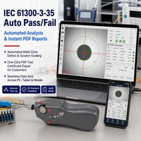 Testeur de fibre optique portable USB WiFi double mode (Pass/Fail), analyseur d'extrémité de fibre à focalisation rapide (1-3s) pour la détection des rayures, destiné aux réseaux de télécommunications